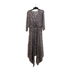 Elegant Gray Patterned Dress